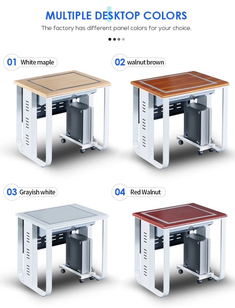 Fashion Computer Desk Suit for Multimedia Classroom Training Room Turn Over Table