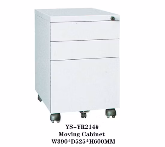 Office School Furniture White Metal Filing Cabinet Customized Moving Storage with Lock