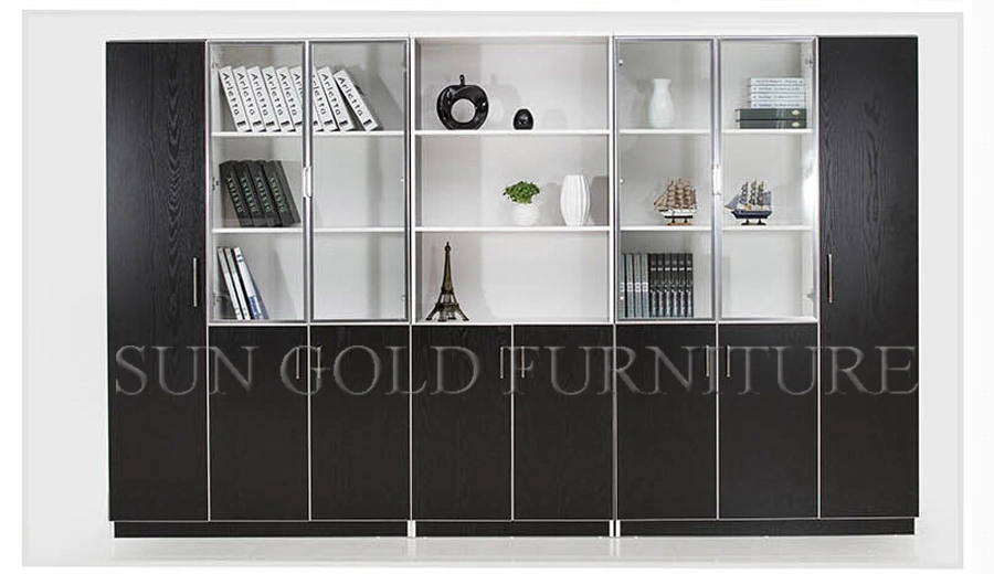 Simple Modern Data Cabinet Office Furniture Two Door Wooden Filing Cabinet Storage