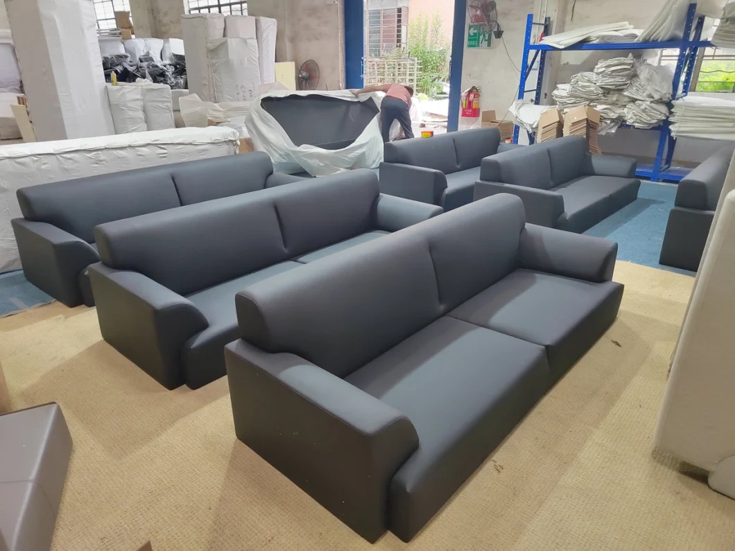 Zebai Foshan L Shaped Commercial Comfortable Modern Office Living Room Sofa (ZB-F136)