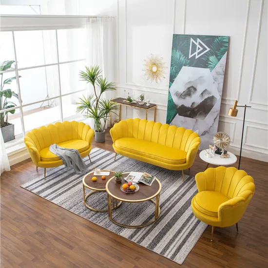 Canapé de 2 sièges confortable de tissu de meubles de maison de bureau de vente de haute qualité