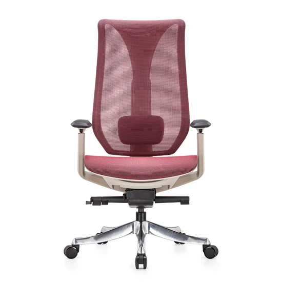 Chaise de bureau de direction Chaise de PDG Chaise ergonomique pivotante avec accoudoir 3D