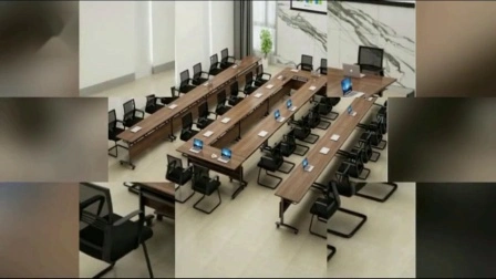 Dessus de Table de salle de formation de réunion léger réglable bureaux tables et chaises empilables Worstation prix